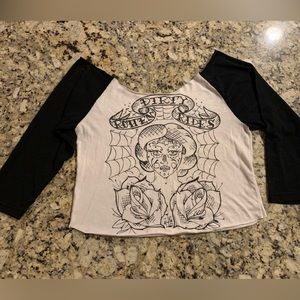3/$25 ✨ Dirty Rotten Rides Custom Chopped Crop Raglan